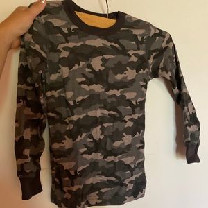 Terramar boys grey camo long sleeve
